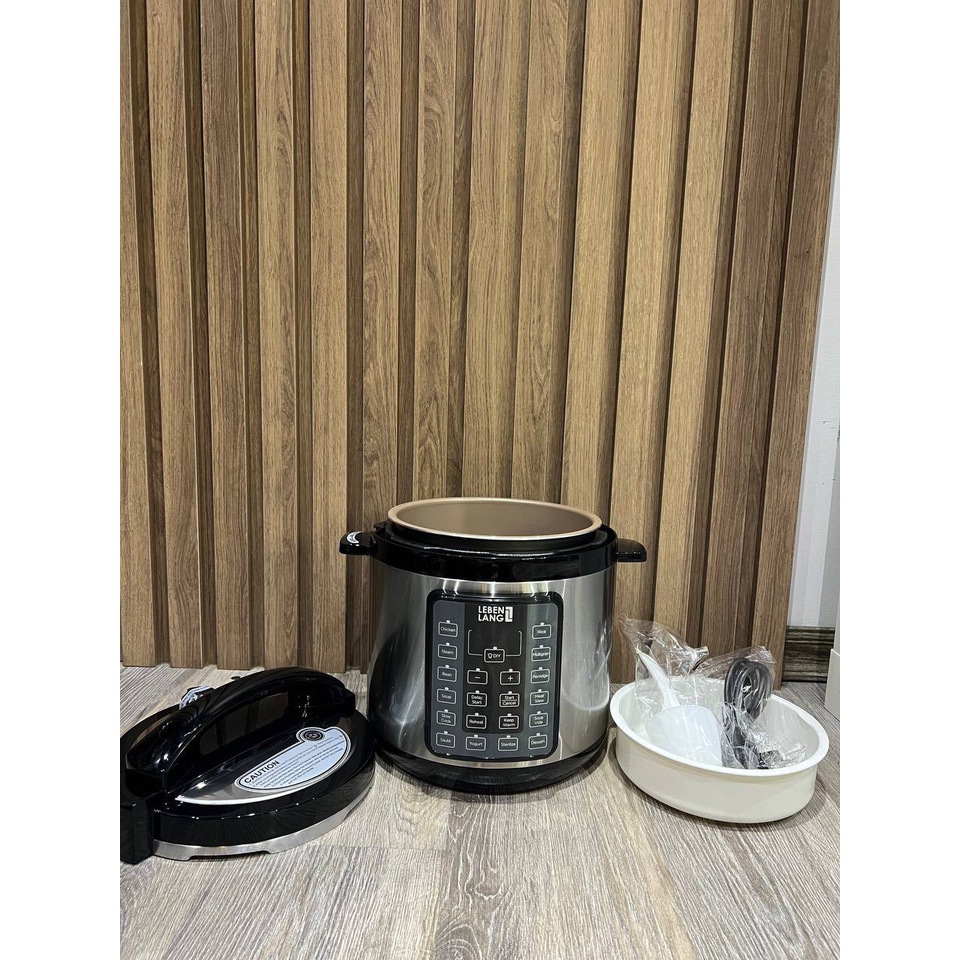 Nồi áp suất điện Lebenlang LBEE0908-EC 14in1 - Nồi hầm đa năng Thương hiệu Lebenlang Đức