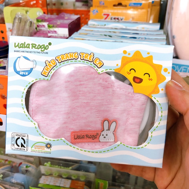 Khẩu trang vải kháng khuẩn Uala rogo