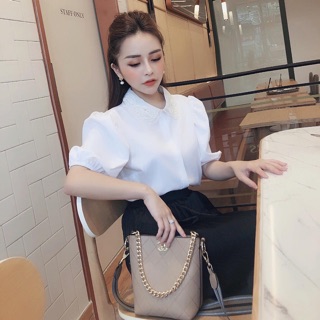 Sơ mi trắng tay bồng