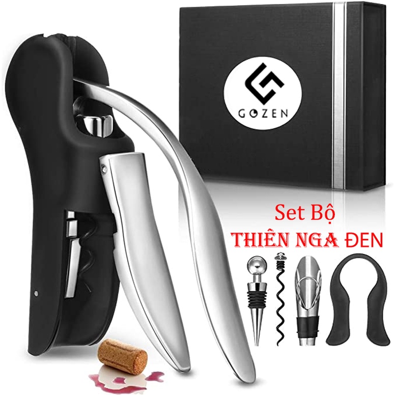Khui mở vang thiên nga đen, mở nắp chai vang gia công hợp kim thép bền tiện lợi tháo lắp dễ dàng tại GozenMall