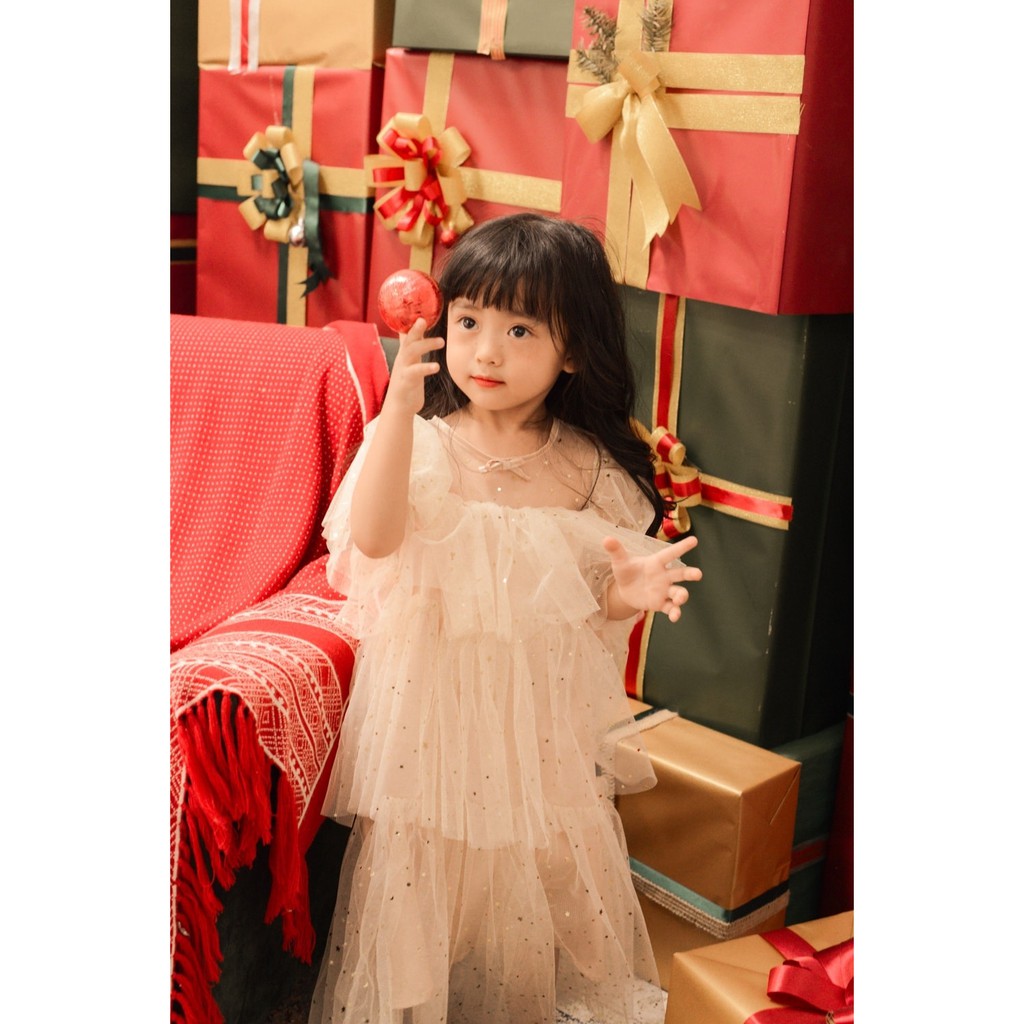 Váy party dress 9 tầng mây-4 màu