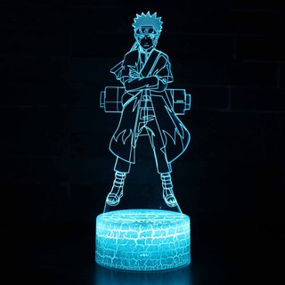 Đèn Led 3D Naruto - Đèn ngủ 3D Led ( 16 Màu ) ( Có bảng điều khiển màu )