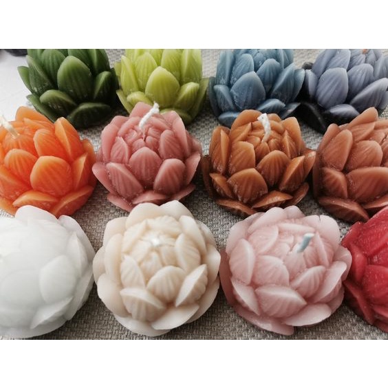 Khuôn Silicon Bông Hoa Sen Làm Nến Thơm Handmade