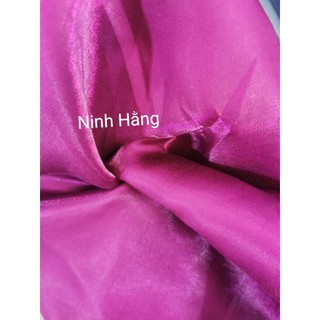 Vải tafta ánh kim đủ màu