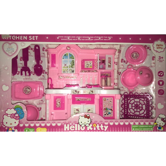 Hộp đồ chơi kệ bếp pin hình Hello Kitty