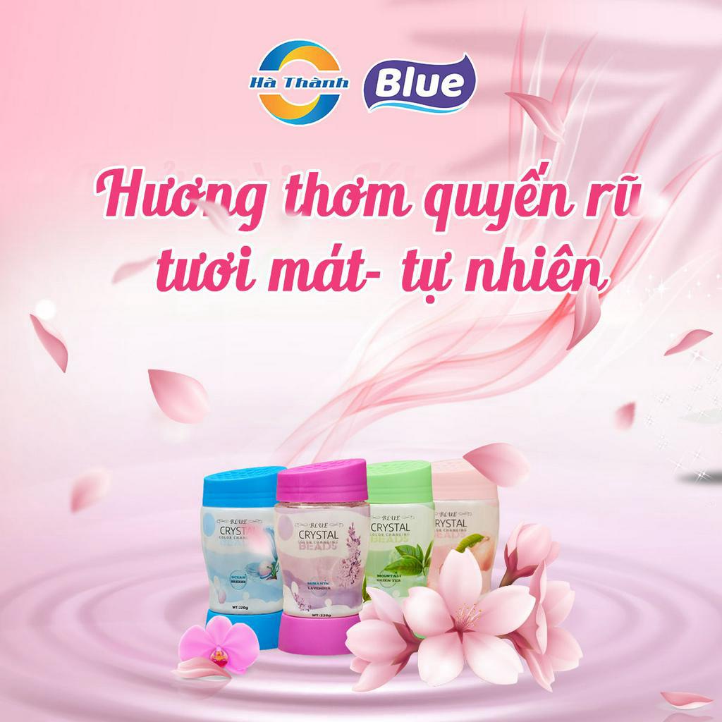 Hộp Sáp Thơm Khử Mùi, Kháng Khuẩn Hàn Quốc Blue Crystal (220gr)