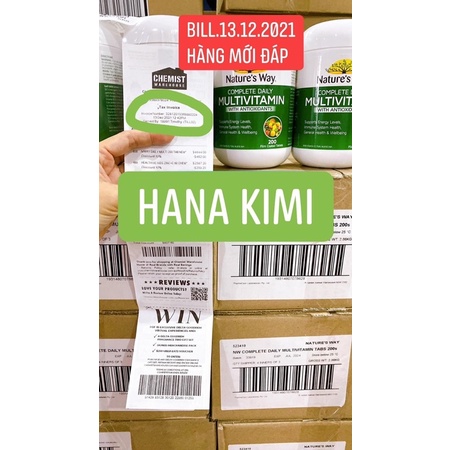 Vitamin Tổng Hợp  Nature’s Way Complete Daily Multivitamin - 200 Viên