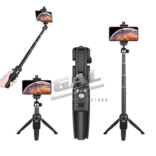 [Hàng cao cấp] Gậy selfie Bluetooth  tích hợp đế 3 chân + khung kẹp điện thoại | BigBuy360 - bigbuy360.vn