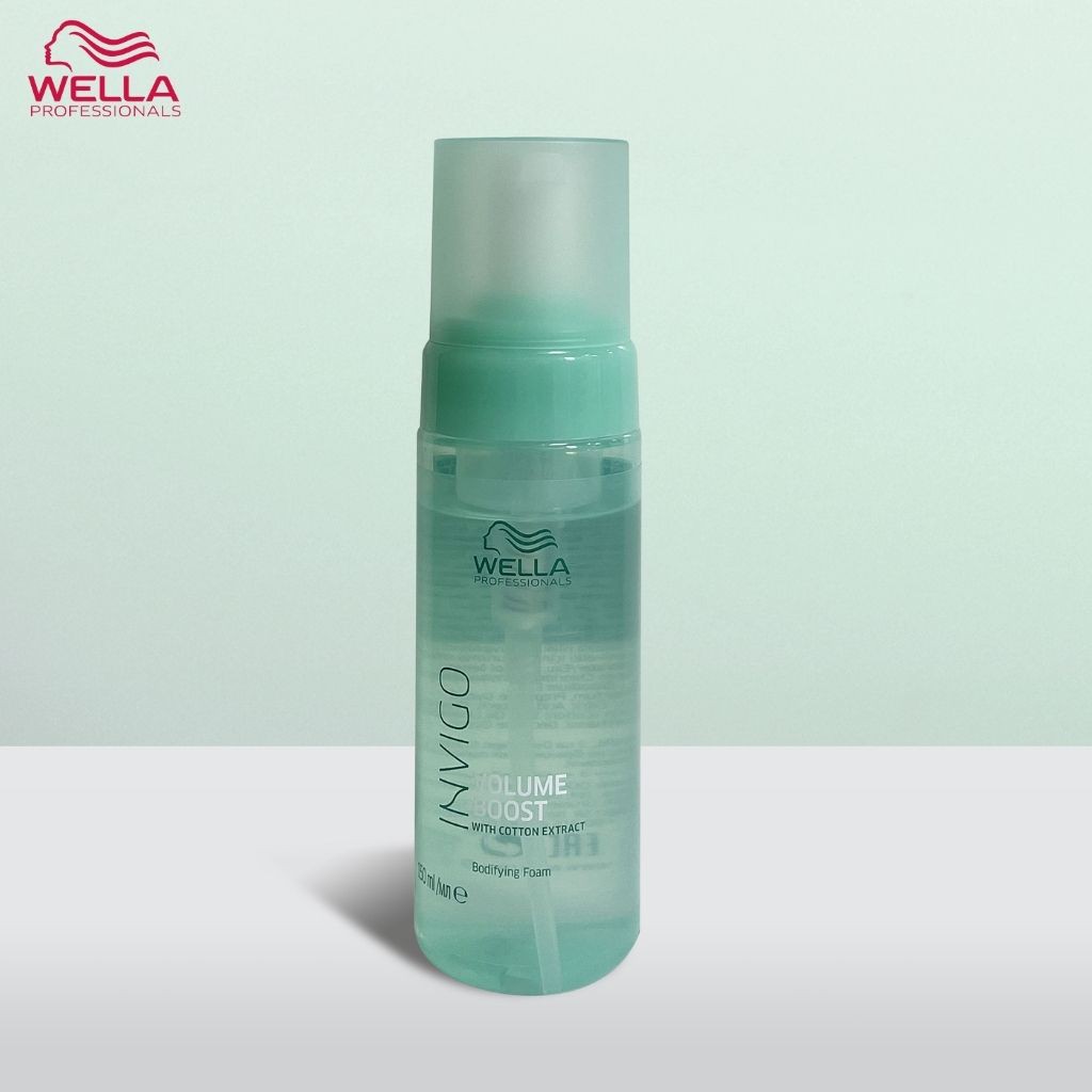 Bọt Sữa Dưỡng Tóc Wella Invigo Làm Sạch Sâu, Tạo Độ Phồng Cho Mái Tóc Chắc Khoẻ Volume Boost Bodfying Foam 150ml