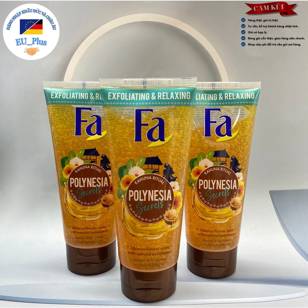 Sữa Tắm FA Tẩy Da Chết Polynesia 200 ML  Đức