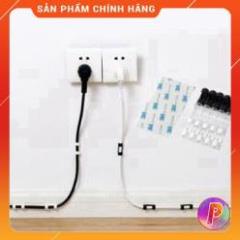 Set 20 miếng nẹp dán tường đi dây điện gọn gàng tiện lợi