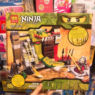 Lắp ráp Bela 9432 Ninjago Traning Set - Đọc kĩ minifigure làm ko giống ảnh hộp chính hãng, màu sắc minifigure ngẫu nhiên