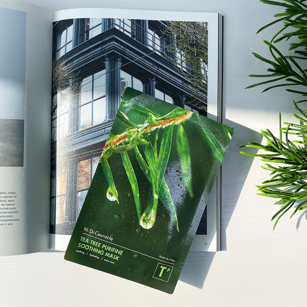 Mặt Nạ Tràm Trà Cho Da Dầu Mụn Giảm Thâm Mụn Dr.Ceuracle hộp 10 miếngx25ml