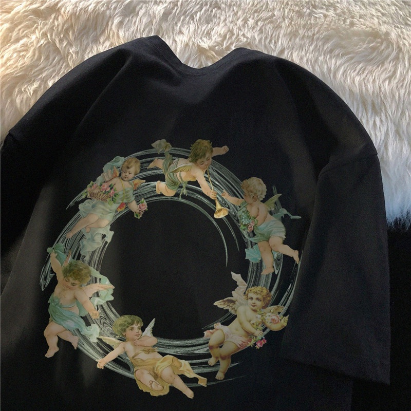 NRVP Áo Thun Tay Ngắn Cổ Tròn Thời Trang Mùa Hè Phong Cách Hàn Quốc 2022 Cho Nam Và Nữ