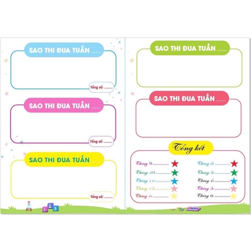 Thi đua khen thưởng cho các bé