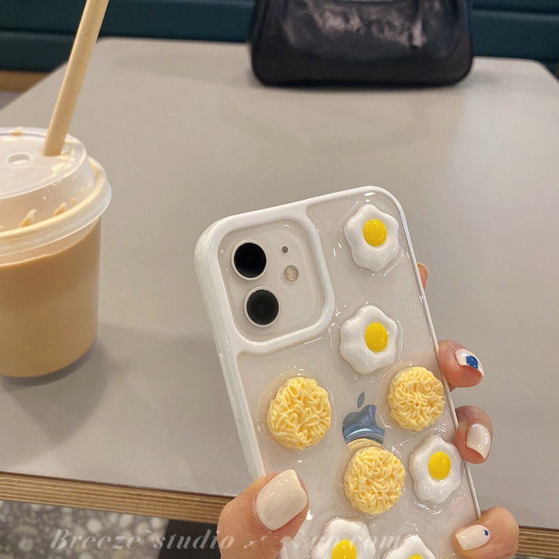 Ốp Điện Thoại Mềm Hình Mì Ba Chiều Cho Iphone 11 12 Pro Max xs xr 7 8 Plus se2 | BigBuy360 - bigbuy360.vn