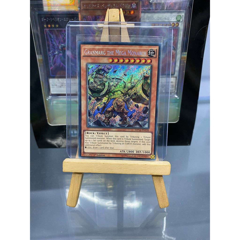 [ Dưa Hấu Yugioh ] Lá bài thẻ bài Granmarg the Mega Monarch - Secret Rare - Tặng bọc bài nhựa bảo quản