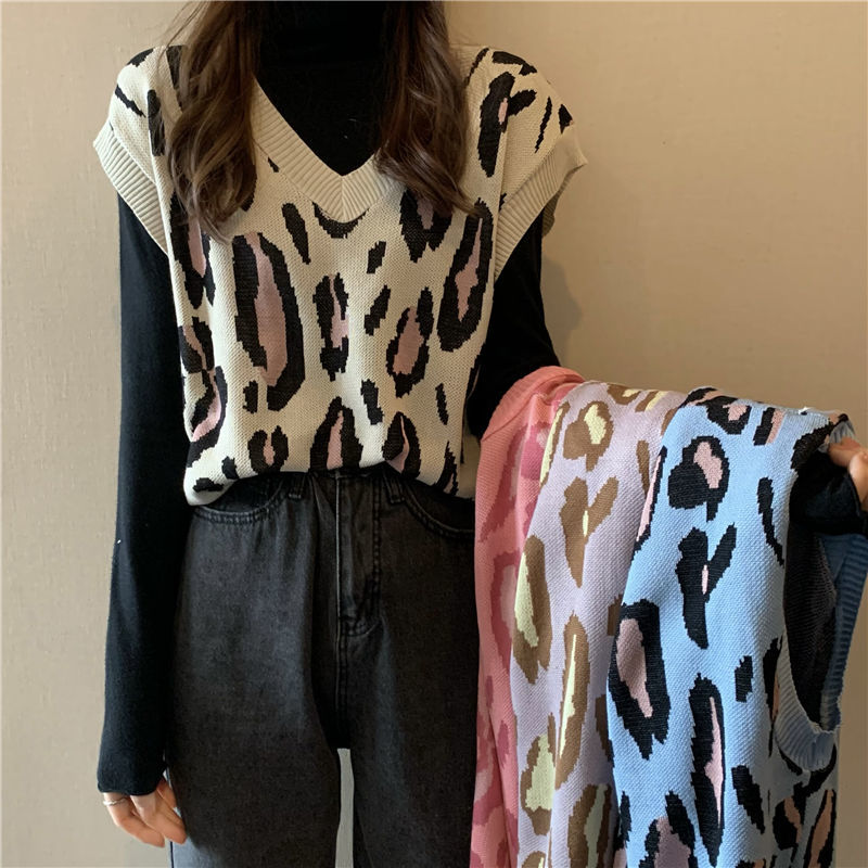 Áo Len Gile Dệt Kim Cổ Điển Phong Cách Hàn Quốc Dành Cho Nữ