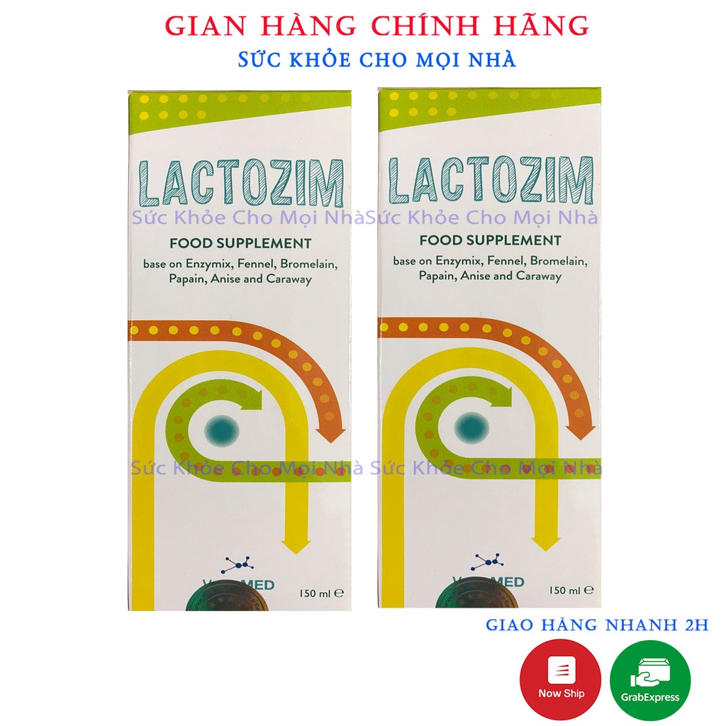 [Kèm Quà Tặng] Lactozim - Bổ sung các enzym giúp trẻ ăn ngon, kích thích tiêu hóa, tăng cường hấp thu (Chai 150ml)