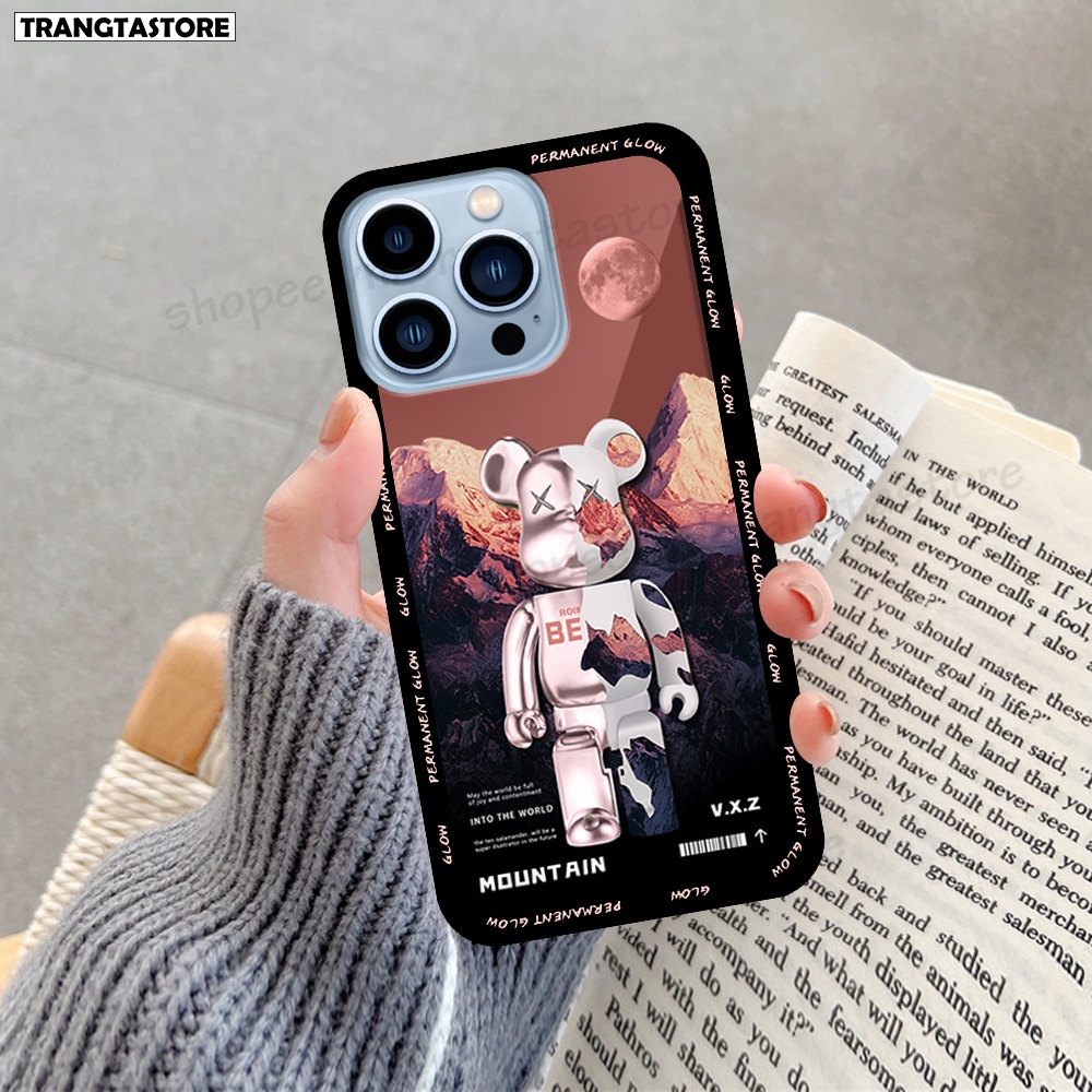 Ốp Iphone 13 13 Pro 13 Pro Max 13 Mini in hình gấu Bearbrick,Mountain,xanh,đen,đỏ giá rẻ