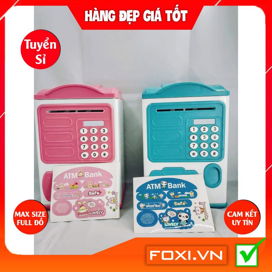 Đồ Chơi Két Sắt Vân Tay Điện Tử Mini Tiết Kiệm Tiền-Siêu Dễ Thương-Ống Heo Quà tặng cho bé