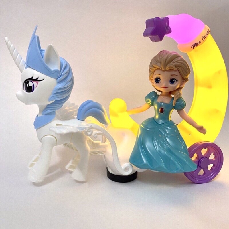 Đồ chơi Đèn trung thu hình công chúa Elsa cho bé gái có đèn và nhạc