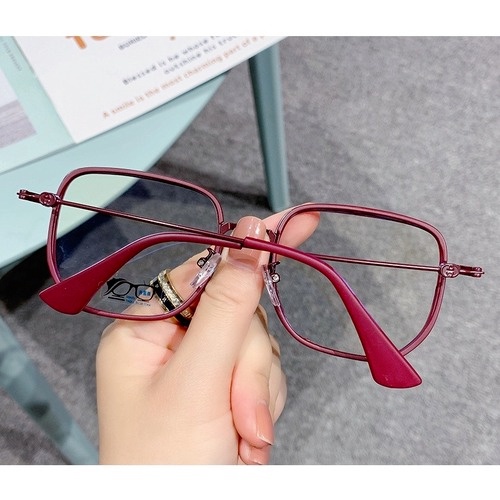 Mắt kính gọng vuông 1 kích thước chống ánh sáng xanh lam