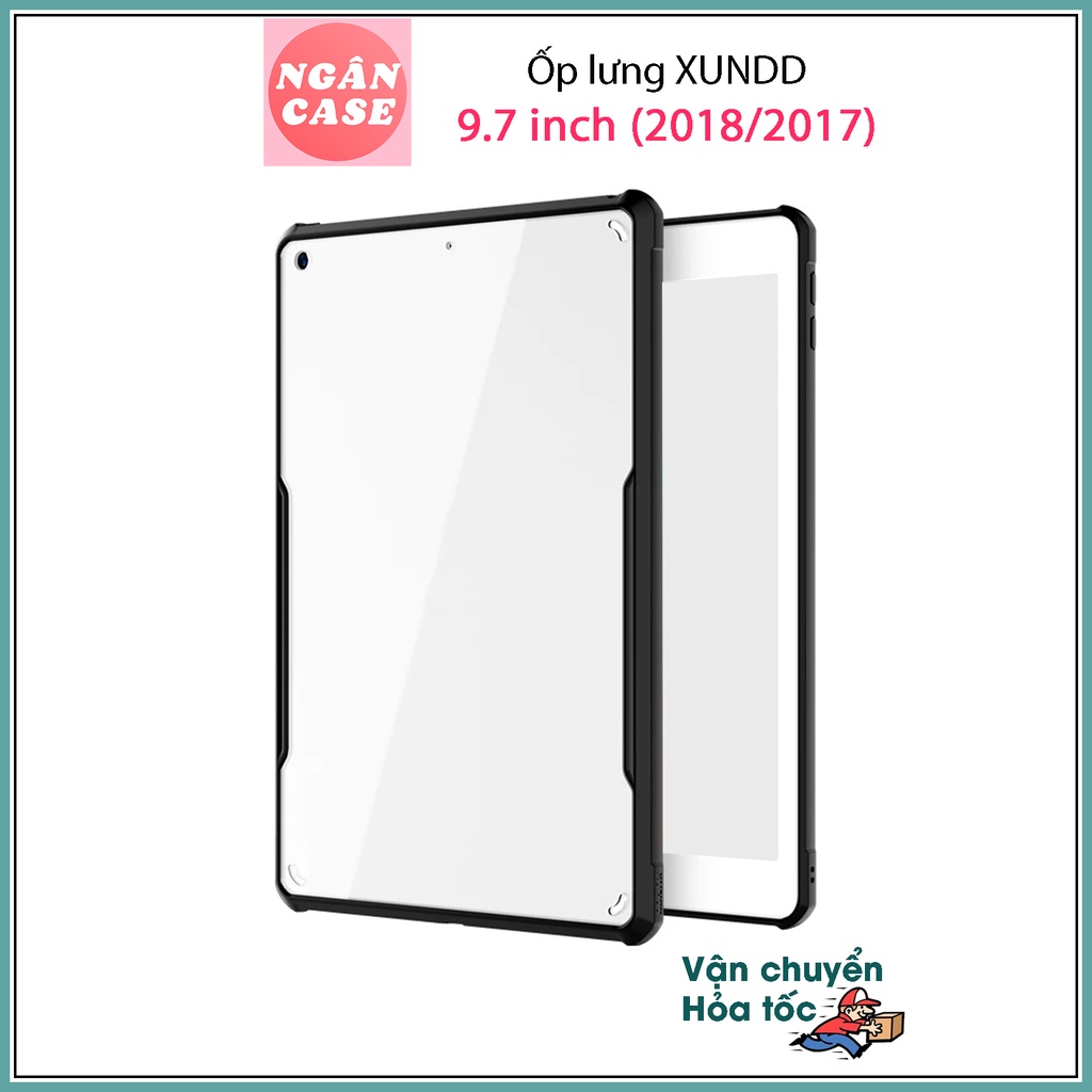Ốp lưng XUNDD iPad 9.7 inch (2018 / 2017) / iPad Gen 6/ 5, Mặt lưng trong, Viền TPU, Chống sốc