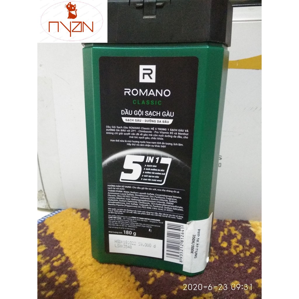 Giảm giá sốc dầu gội nam chai nhỏ X men Romano 150g