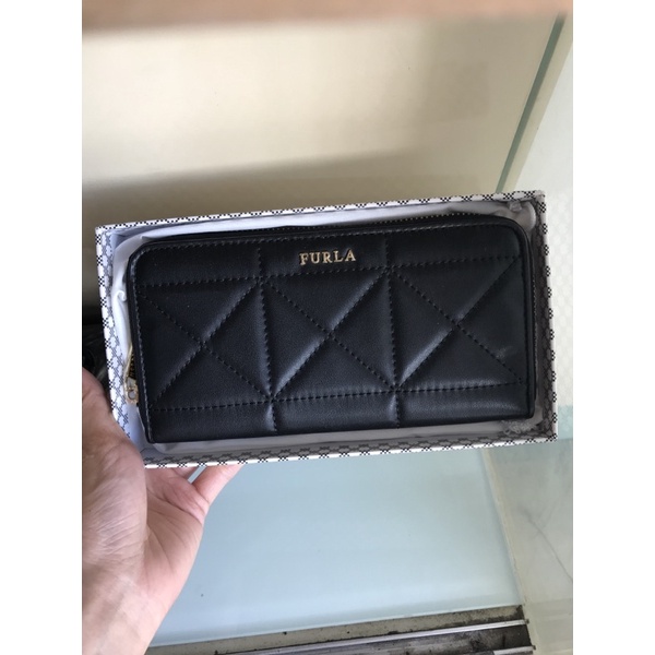 Ví cầm tay furla xk fulbox màu xám