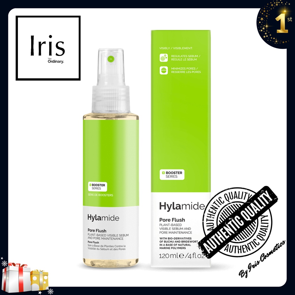 Nước cân bằng dạng xịt se khít lỗ chân lông, giảm dầu Pore Flush  - Hylamide