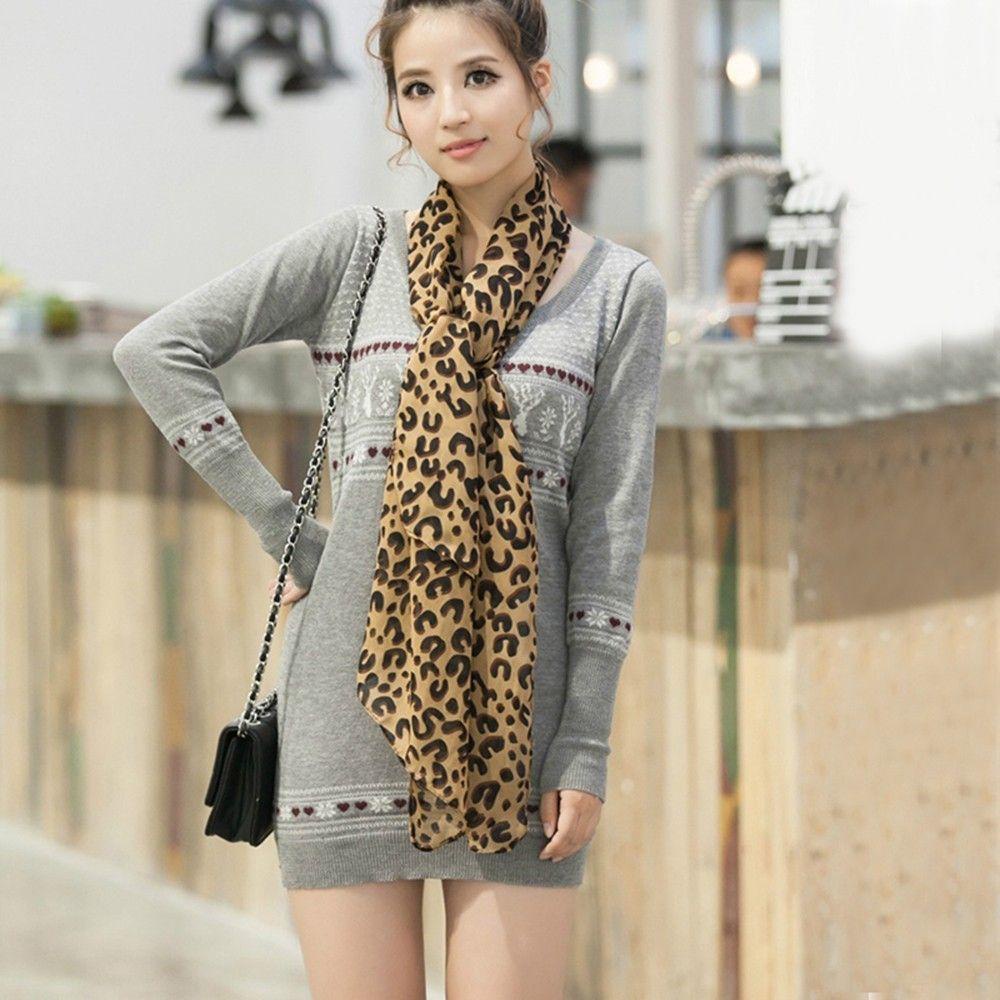 Khăn Choàng Cổ Chiffon Dài Quyến Rũ Cho Nữ