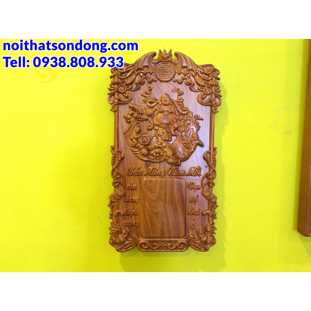 Đốc lịch tường hương đá dày 3cm chạm di lạc