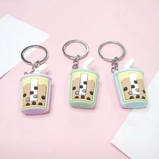 Móc khóa ly trà sữa trân châu độc đáo