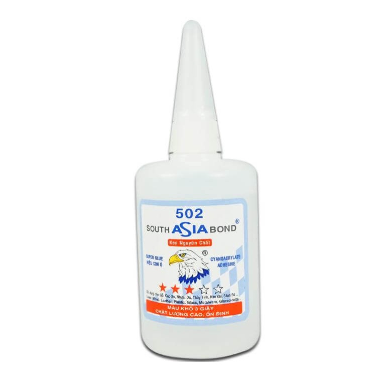 Lốc 10 chai keo 502 mini ASIA nhỏ