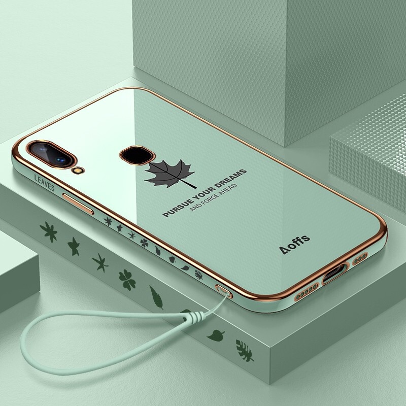 Ốp lưng VIVO v9 vivo v11i Ốp điện thoại gel silica mềm mạ điện góc phải chống sốc cho VIVO v9 v11i