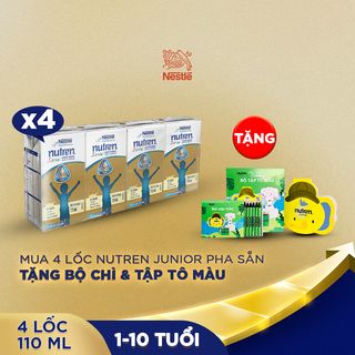  Combo 16 hộp pha sẵn NUTREN JUNIOR - Lốc 4 hộp - 110ml/Hộp