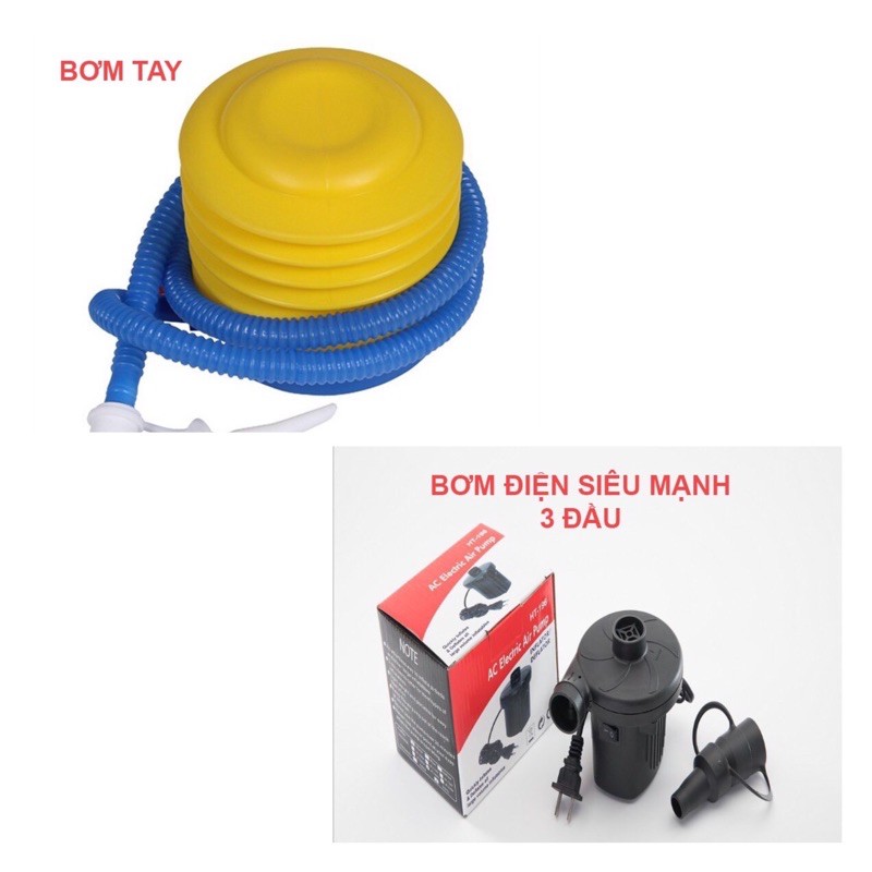 [CHÀO HÈ SALE SỐC] Bể Bơi Phao Chống Trượt 1M2/1M5/1M8/2M1 - 2/3 Tầng - Chống Dò Khí, Dày, Chắc Chắn - Tặng Kèm Bơm Tay