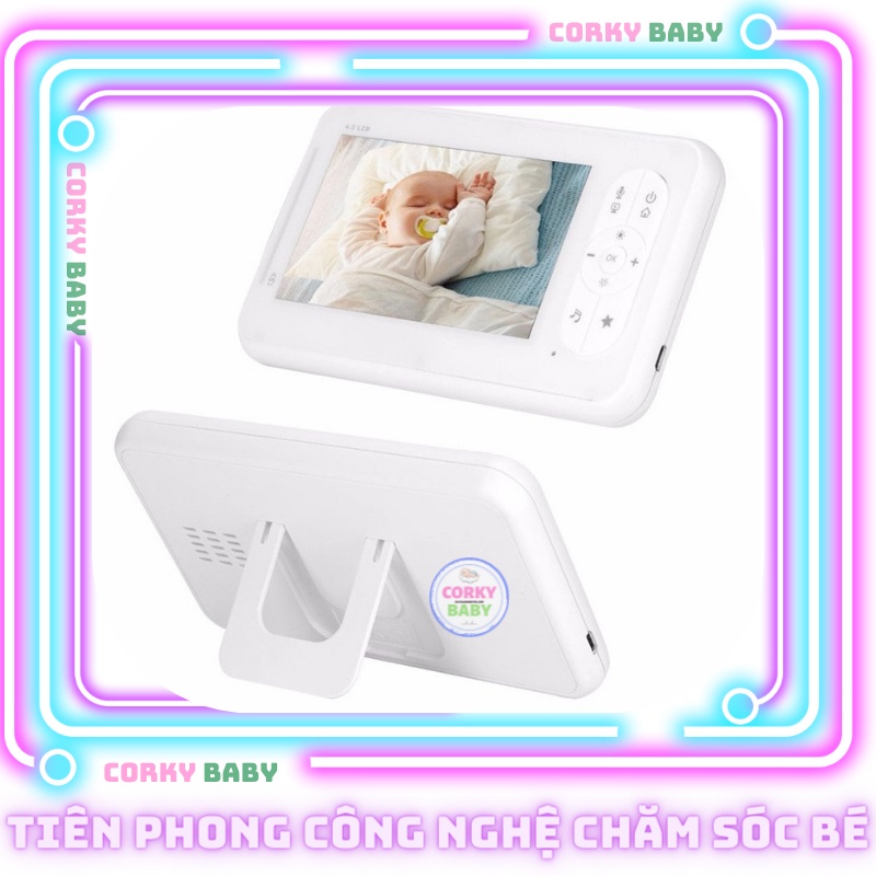 Máy báo khóc Corky Baby MBK601 – 4.3inh – Bản nâng cấp đáng giá 2021