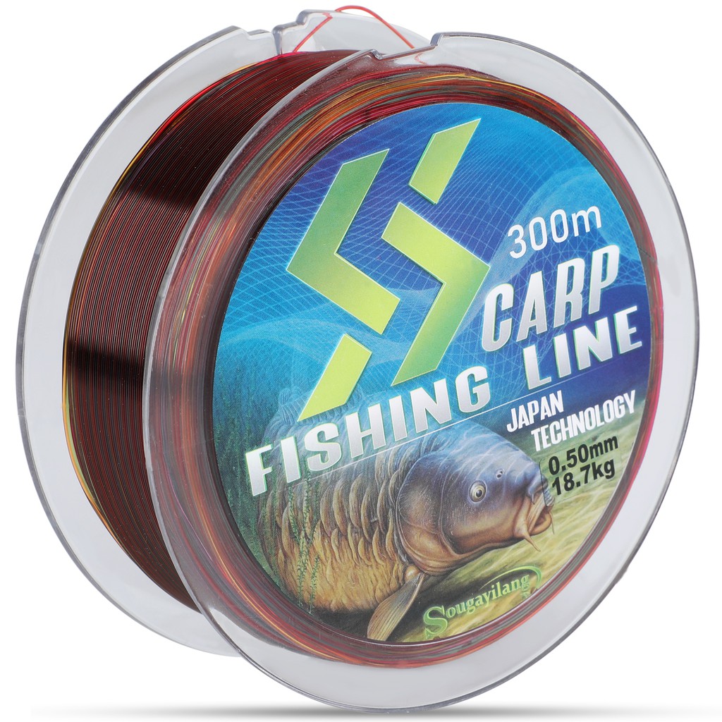 Cuộn Dây Câu Cá Sougayilang Từ Nilon Siêu Chắc Chắn Dùng Câu Cá Sông Hồ 0.18mm-0.5mm 300M
