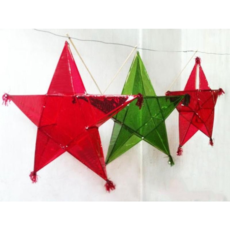 Size Trung:Lồng đèn giấy kiếng truyền thống: con thỏ, gà, máy bay, thuyền, sen, ngôi sao....