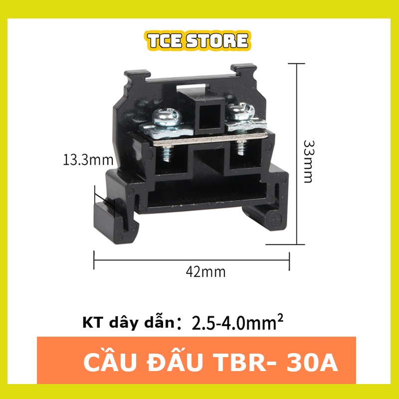 Cầu đấu điện mắt rời cầu đơn cầu ghép loại TBR 20A, 30A