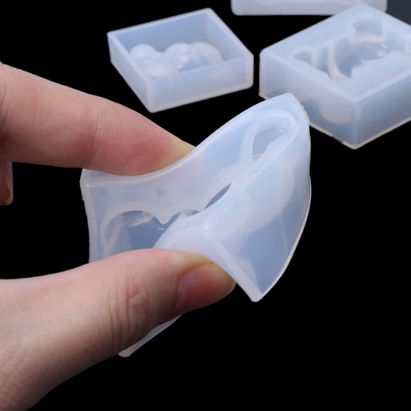 Khuôn nhựa silicon gấu Teddy đổ resin làm móc khóa, trang trí