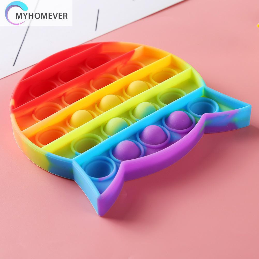 Pop It Fidget Đồ chơi Autism Push Bubble Fidget Sensory Đồ chơi Soft Desktop Puzzle Anti-stress Đồ chơi
