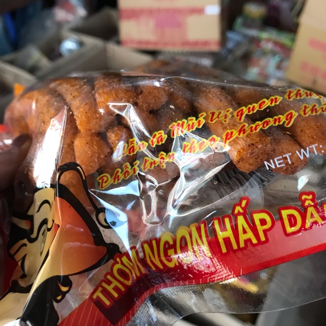Bịch gậy dài thơm ngon hình đuôi bò( túi nhiều miếng)