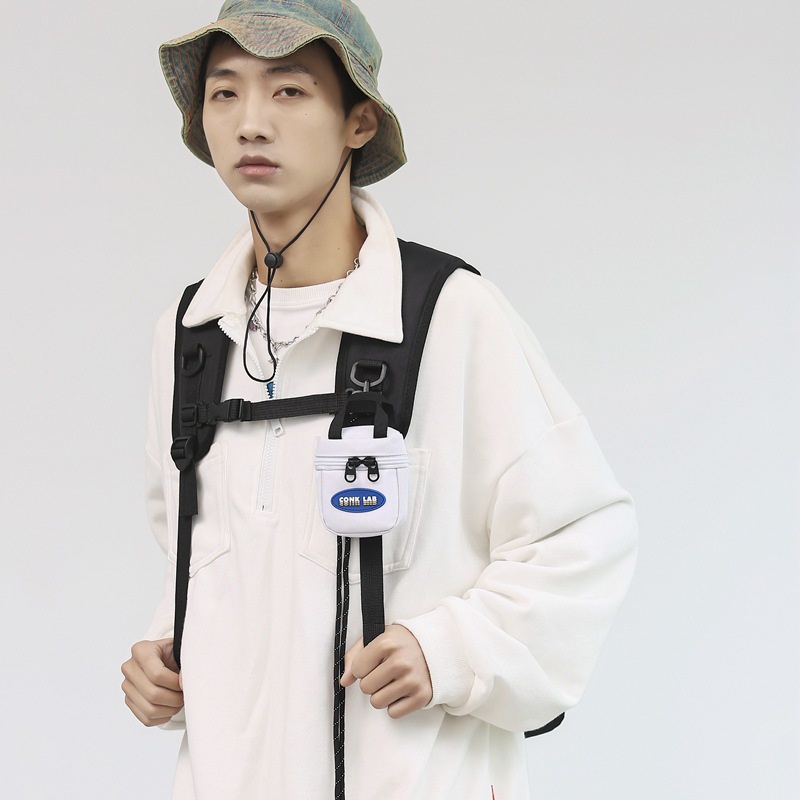 Túi đeo chéo mini 2 trong 1 thời trang phong cách ulzzang Hàn Quốc cho nam