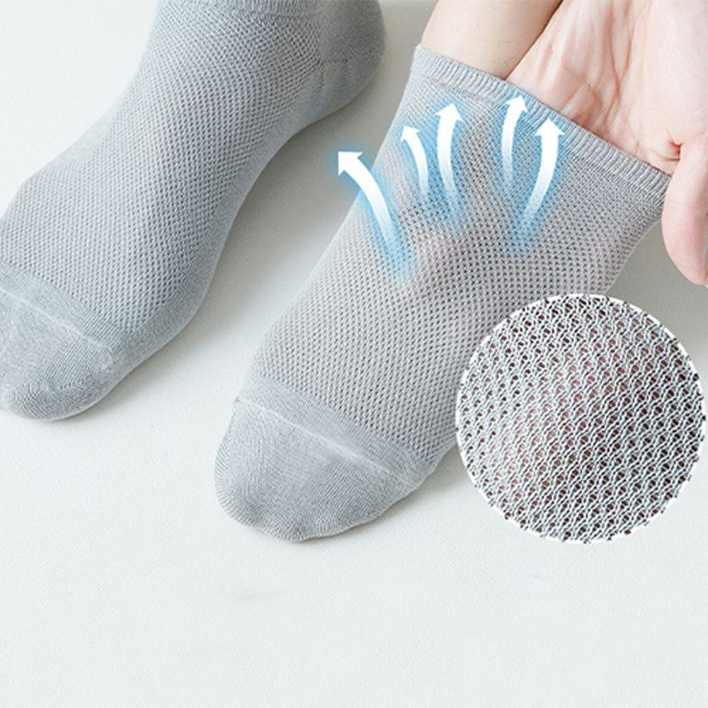 Set 10 Đôi Vớ Cotton Cổ Thấp Mềm Mại Thoáng Khí Chất Lượng Cao Cho Nam