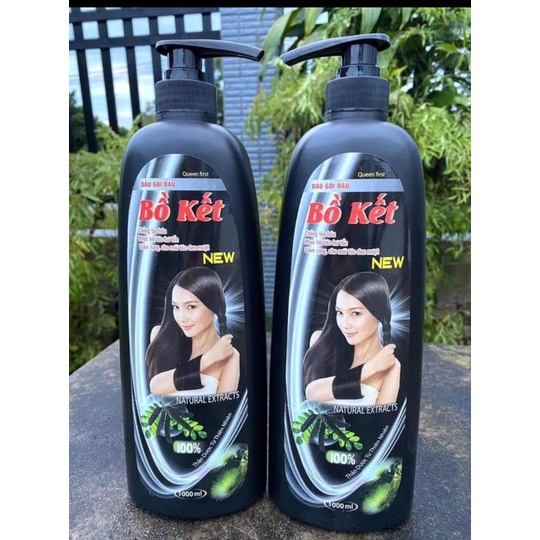 Dầu gội bồ kết chính hãng công ty 1000ml - Bông tắm siêu mịn |nbcvietnam