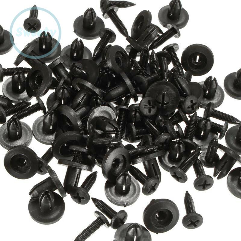 Set 50 đinh tán nhựa 6mm chuyên dụng cho ô tô