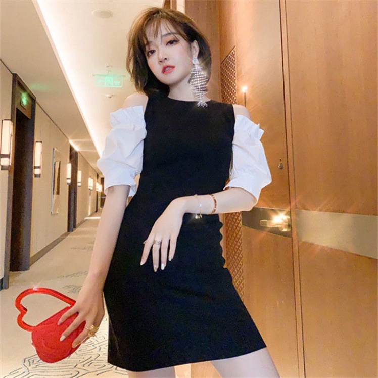 Váy Body Dáng Ngắn Nữ Khoét Vai Hàng Quảng Châu, Đầm Váy Dự Tiệc Ôm Body Sexy Form Chuẩn Quyến Rũ | BigBuy360 - bigbuy360.vn